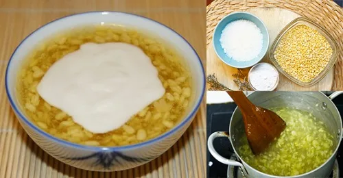 bột sắn dây nấu chè đỗ xanh