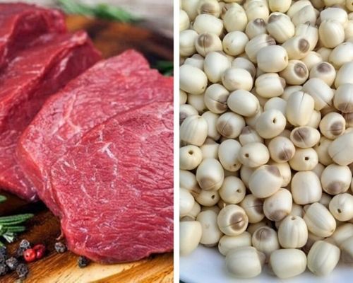 Thịt bò và hạt sen – sự kết hợp vô cùng hoàn hảo cho những món ăn ngon