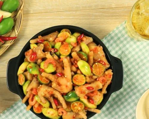 chân gà sả tắc cóc non