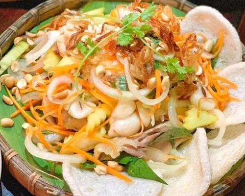 gỏi gà mãng cầu