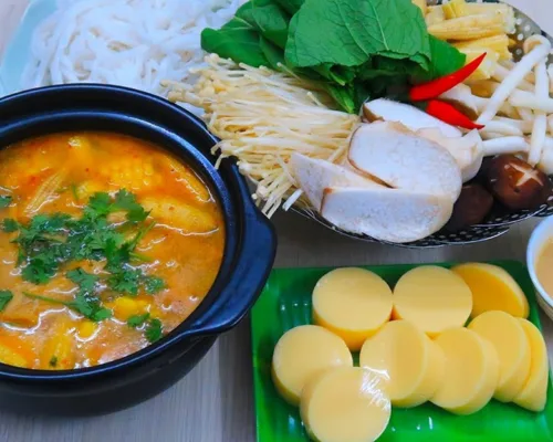 cách nấu lẩu cháo chùm ngây