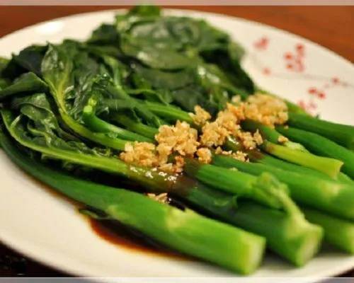 Cải làn xào ngao