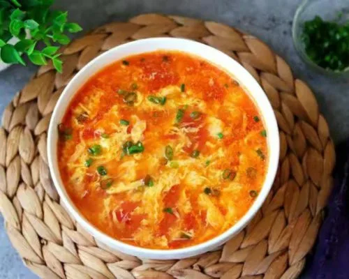 Canh trứng cà chua